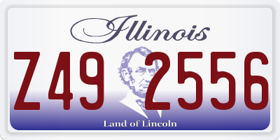 IL license plate Z492556