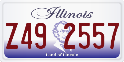 IL license plate Z492557