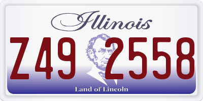 IL license plate Z492558