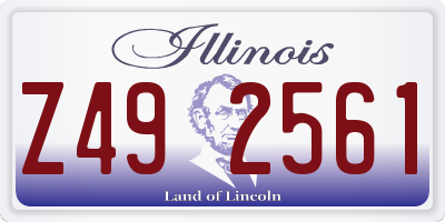 IL license plate Z492561