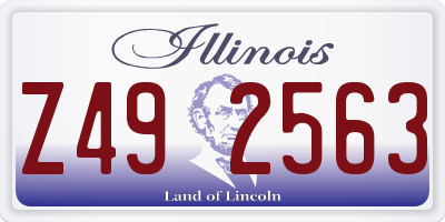 IL license plate Z492563