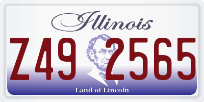 IL license plate Z492565