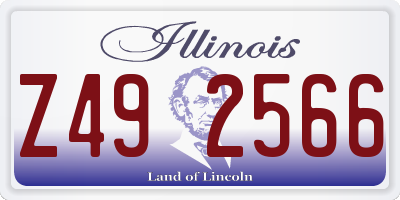 IL license plate Z492566