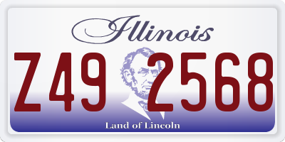IL license plate Z492568