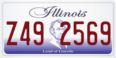IL license plate Z492569