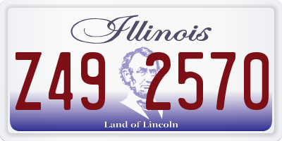 IL license plate Z492570