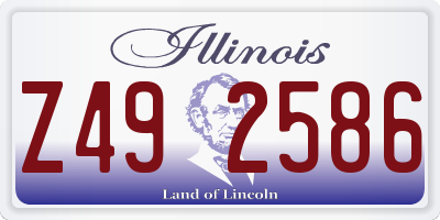 IL license plate Z492586