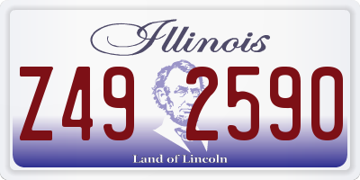 IL license plate Z492590