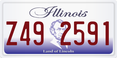 IL license plate Z492591