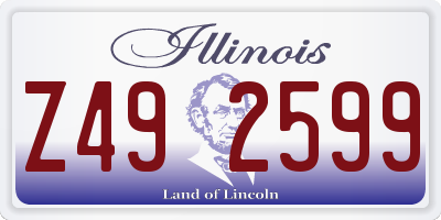 IL license plate Z492599