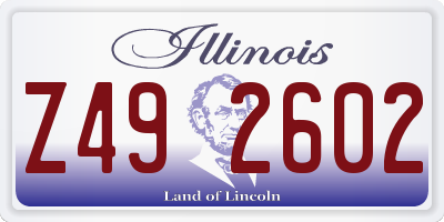IL license plate Z492602
