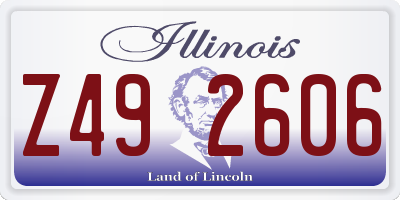 IL license plate Z492606