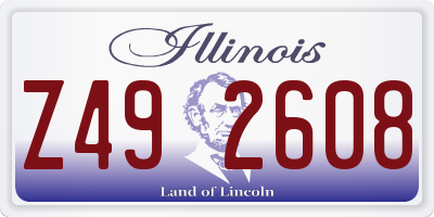 IL license plate Z492608