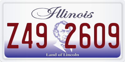 IL license plate Z492609