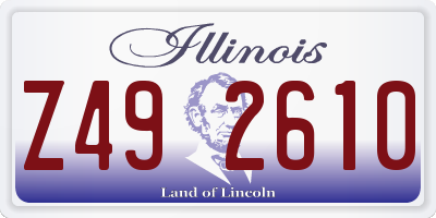 IL license plate Z492610