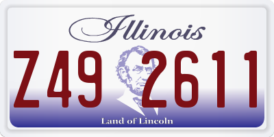 IL license plate Z492611