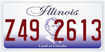 IL license plate Z492613
