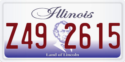 IL license plate Z492615