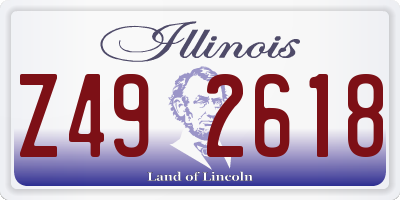 IL license plate Z492618