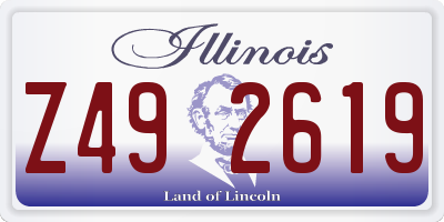 IL license plate Z492619