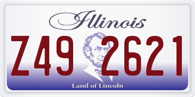 IL license plate Z492621