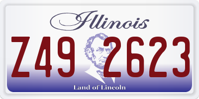 IL license plate Z492623