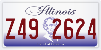 IL license plate Z492624
