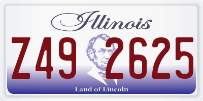 IL license plate Z492625