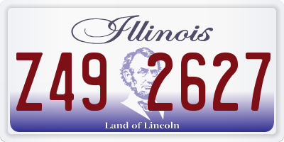 IL license plate Z492627