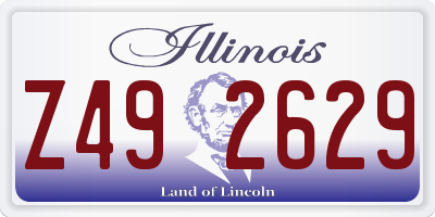 IL license plate Z492629