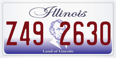 IL license plate Z492630