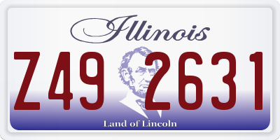 IL license plate Z492631