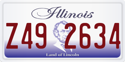 IL license plate Z492634