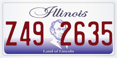 IL license plate Z492635