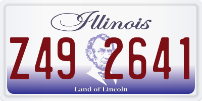 IL license plate Z492641