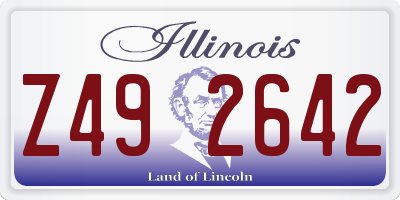 IL license plate Z492642