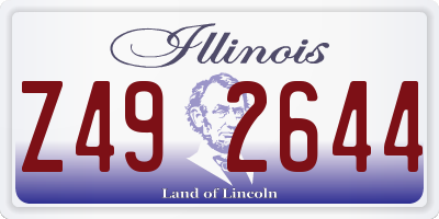 IL license plate Z492644