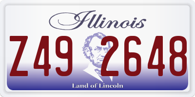 IL license plate Z492648