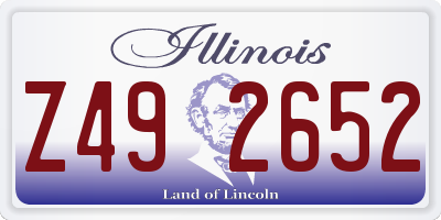 IL license plate Z492652