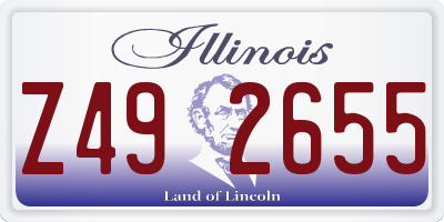 IL license plate Z492655