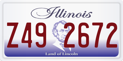 IL license plate Z492672