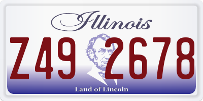 IL license plate Z492678