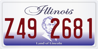 IL license plate Z492681
