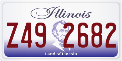 IL license plate Z492682