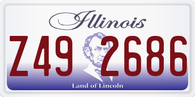 IL license plate Z492686