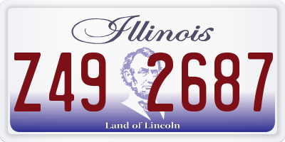 IL license plate Z492687