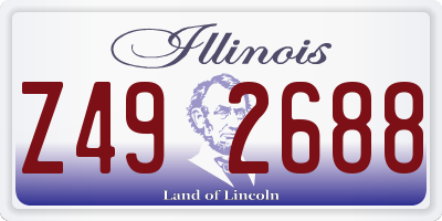 IL license plate Z492688