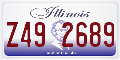 IL license plate Z492689