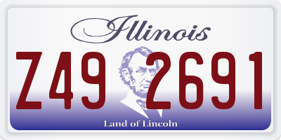 IL license plate Z492691
