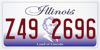 IL license plate Z492696
